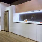 Kitchen Design Minimalist Remarkable Kitchen Design Inside The Minimalist Apartment With White Cabinet Lightened By Hidden LED Lamps Dream Homes Stylish But Contemporary Home Decor With Elegant Interior Theme