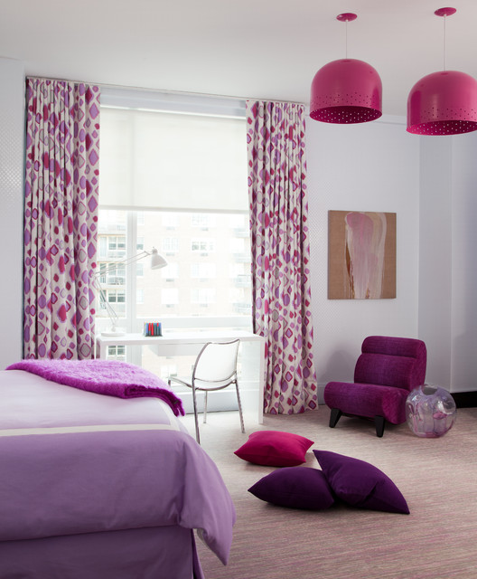 Purple Themed For Sexy Purple Themed Cool Rooms For Teenagers Balanced By White Displaying Patterned Curtain And Pendants Bedroom  Stylish Bedroom For Teenagers Playing Decoration In Various Styles