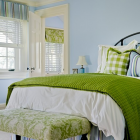 Green Blue Set Soft Green Blue Living Room Set Inside Bedroom For Couple Displaying White Green Classic Bedding With Bench Interior Design Easy Stylish Home Designed By Bright Green Color Schemes