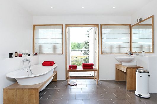 Bathroom Ornamentation White Spacious Bathroom Ornamentation Utilizes Clear White Bathtub Creates Cozy Atmosphere In Modern Home Interior Design Idea Interior Design Dazzling Home Interior Design For Stylish Modern Look