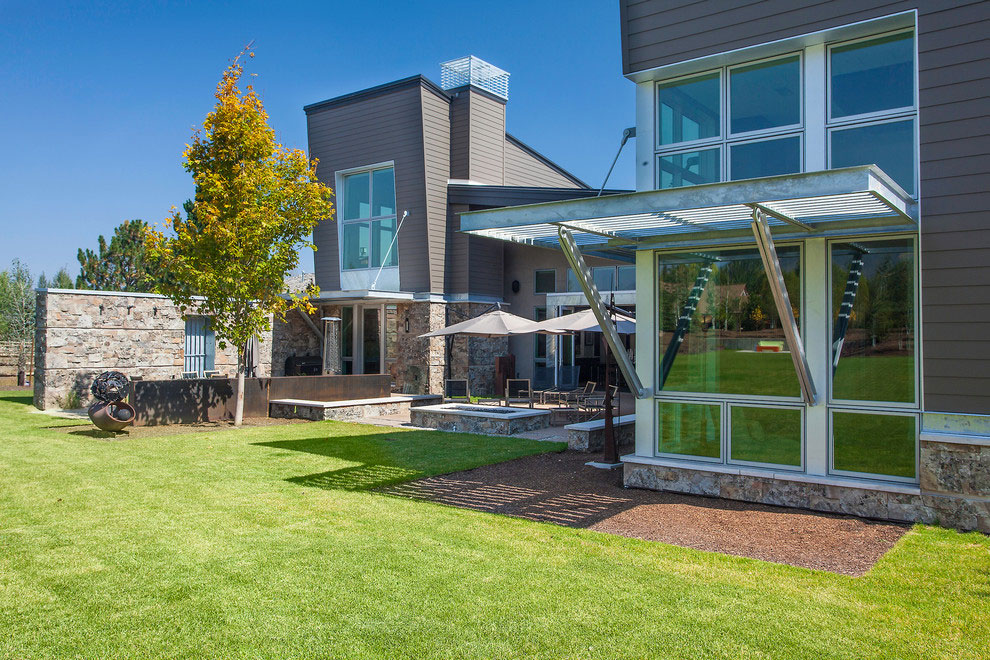 Lucky John Exterior Striking Lucky John House Design Exterior Applied Glass Window And Plank Wall Also Green Lawn At Courtyard Dream Homes  Fancy Elegant Interior From Impressive Home Architecture