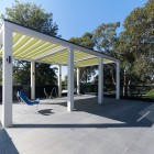 Rooftop Terrace Blake Striking Rooftop Terrace Design At Blake Street Residence Applied Concrete Tile Outdoor Floor Decorated With Fabric Chairs Dream Homes Attractive Home Design With Eco-Friendly Interior Atmosphere