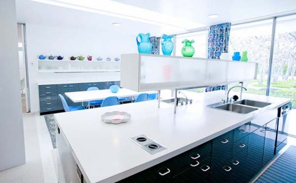 Kitchen Room Table Stunning Kitchen Room With White Table Feat Porcelains Which Completed The Interior Design Ideas At Miller House Office & Workspace Vibrant And Colorful Interior Design For Rooms In Your Home