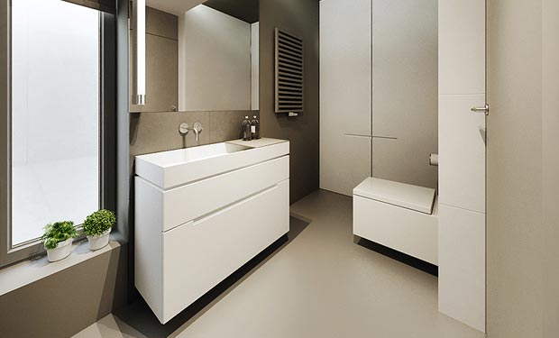Modern Minimal Interior Stunning Modern Minimalist Bathroom Design Interior With White Vanity Furniture In Small Shaped For Home Inspiration Apartments Chic Modern Scandinavian Interior With Pops Of Neutral Color Schemes