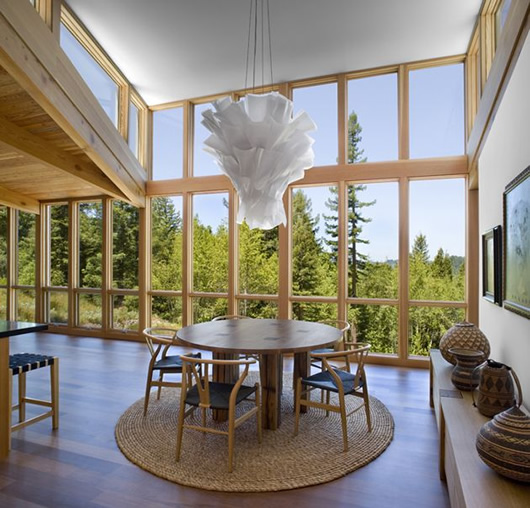 Modern Cottage Design Stylish Modern Cottage Dining Room Design Ornamented With Artistic Snow White Pendant Light In Sebastopol Residence Decoration Gorgeous Modern Residence Full Of Warm Tones And Cozy Textures