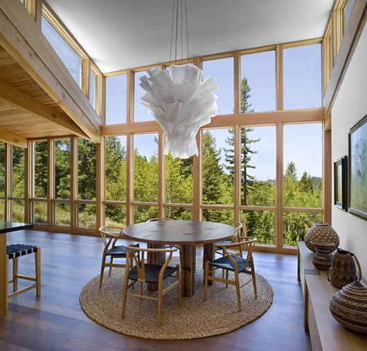 Modern Cottage Design Stylish Modern Cottage Dining Room Design Ornamented With Artistic Snow White Pendant Light In Sebastopol Residence Dream Homes  Gorgeous Modern Residence Full Of Warm Tones And Cozy Textures