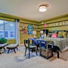 Large Cool Teenagers Super Large Cool Rooms For Teenagers Painted In Lime Green Maximized With Zebra Printed Bedding And Workspace Bedroom Stylish Bedroom For Teenagers Playing Decoration In Various Styles