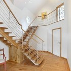 Cozy Home Idea Vibrant Cozy Home Interior Design Idea By Applying Blonde Wooden Floor And Staircase And Furnished With Iron Baluster Interior Design Dazzling Home Interior Design For Stylish Modern Look