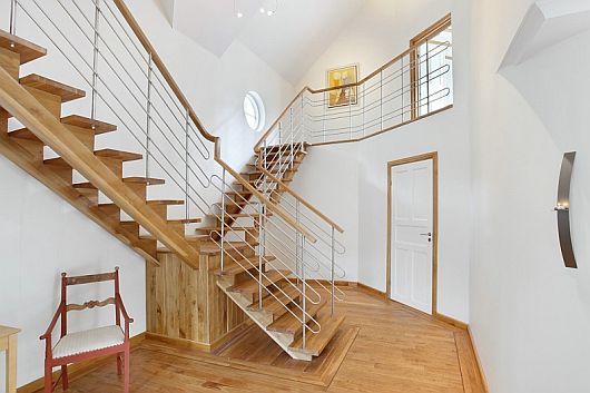 Cozy Home Idea Vibrant Cozy Home Interior Design Idea By Applying Blonde Wooden Floor And Staircase And Furnished With Iron Baluster Interior Design  Dazzling Home Interior Design For Stylish Modern Look