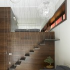 And Brown Wall White And Brown Wood Accent Wall Furnished With Stairs Interior Design Fabulous Modern Home Interior Design With Comfortable Atmosphere