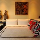 Contemporary Bedroom White Amazing Contemporary Bedroom Design With White Colored Cheap Sofa Beds Several Pillows And Bright Orange Lighting Dream Homes Cozy Cheap Sofa Beds For Elegant And Comfortable Living Rooms