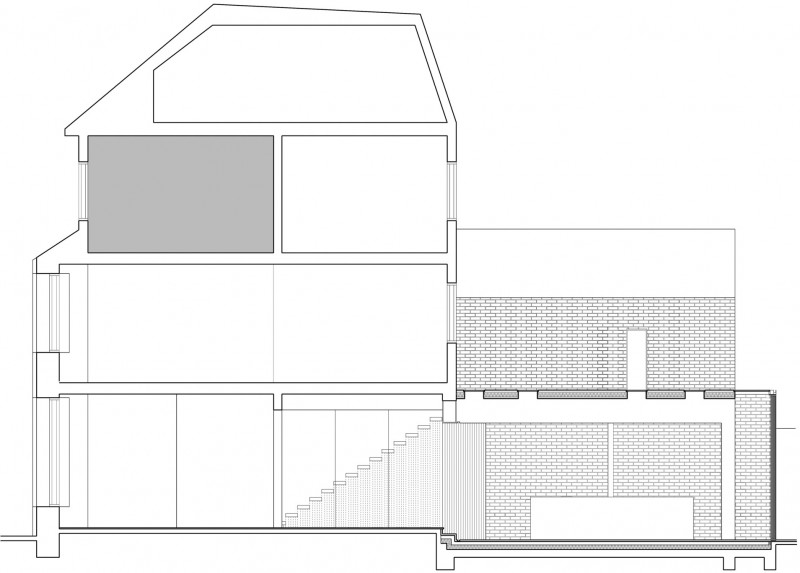 Classic House With Appealing Classic House Facade Design With Artistic Brick Outdoor Wall Sketch On Ground Floor And First Floor Dream Homes Elegant Black And White House In London By Bureau De Change Design Office