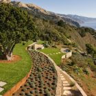 Landscape Near House Appealing Landscape Near The Coastlands House With Green Grass Yard And Green Trees Facing Panoramic View Dream Homes Sustainable Contemporary Home Building With Exotic Features