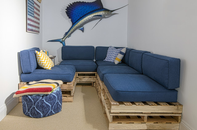 Navy Cheap Idea Appealing Navy Cheap Sectional Sofas Idea Completed With Patterned Pillows And Ottoman With Striped Linen Dream Homes Eclectic And Cheap Sectional Sofas Of Contemporary Room With Ornaments