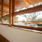 Wooden Glossy With Appealing Wooden Glossy Ceiling Combined With Wooden Glass Windows On White Painted Wall Installed In Chestnut Residence Dream Homes Amazing Modern Living Room For Luxurious Home Architecture