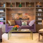 Contemporary Home With Astounding Contemporary Home Office Design With Purple Colored Cheap Sofa Beds And White Colored Rug Carpet Dream Homes Cozy Cheap Sofa Beds For Elegant And Comfortable Living Rooms