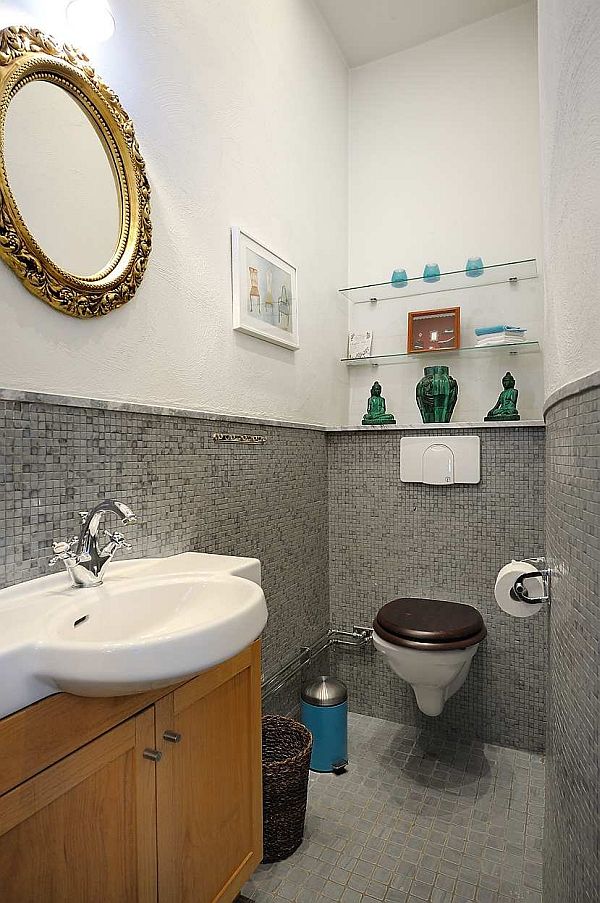 Bathroom In Apartment Attractive Bathroom In Traditional Swedish Apartment Furnished White Sinks On Wooden Dresser Completed Gold Mirror Apartments Vintage Swedish Home Decorated With Contemporary Scandinavian Touch Of Traditional Style