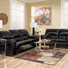 Small Living Interior Beautiful Small Living Room Design Interior Decorated With Traditional Black Leather Reclining Sofa Furniture Decoration 16 Small Living Room With Reclining Sofas To Fit Your Home Decor