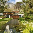View Of Home Beautiful View Of The Beautiful Home Back Space With Long Pool And Wide Green Grass Yard Architecture Breathtaking Mountain House Blends In With Fresh Landscape Environment