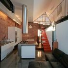 Red Staircase Handrail Bold Red Staircase With Metal Handrail To Reach Upper Level Of Historic Victorian Vader House Seen From Opened Living Room Space Architecture Gorgeous Contemporary Comfortable Home For Cozy Living Holidays