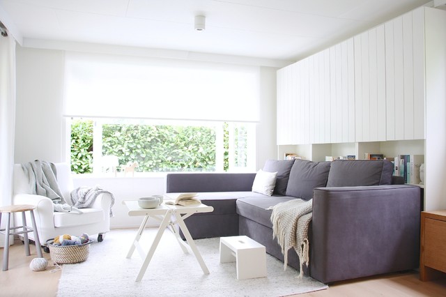 Contemporary Living With Brilliant Contemporary Living Room Design With Purple Colored Cheap Sofa Beds And White Table Made From Wooden Material Dream Homes  Cozy Cheap Sofa Beds For Elegant And Comfortable Living Rooms