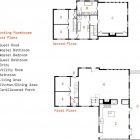 Floors Design The Brilliant Floors Design Plan For The Floating Farmhouse With Guest Room And Master Bathroom Near The Master Bedroom Apartments Bewitching Modern Farmhouse With White Color And Rustic Appearance