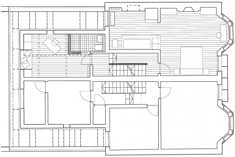 Modern Architectural Interior Brilliant Modern Architectural Classic House Interior Blueprint Showing Master Bedroom And Bathroom Design Plan In Detail Dream Homes  Elegant Black And White House In London By Bureau De Change Design Office