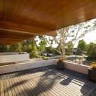 Wooden Striped Wooden Captivating Wooden Striped Ceiling And Wooden Striped Floor Outside Chestnut Residence Involved Potted Plants On Stone Floor Dream Homes Amazing Modern Living Room For Luxurious Home Architecture