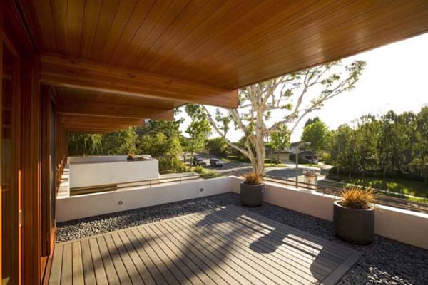 Wooden Striped Wooden Captivating Wooden Striped Ceiling And Wooden Striped Floor Outside Chestnut Residence Involved Potted Plants On Stone Floor Dream Homes  Amazing Modern Living Room For Luxurious Home Architecture