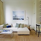 White Painted Idea Clean White Painted Family Room Idea With White L Letter Shaped Sofa Bed Coupled With Metallic Coffee Table Decoration Impressive Sofa Beds As Elegant Furniture For Your Interior Accents