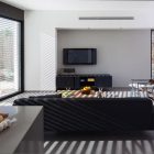 Interior Casa Living Comfortable Interior Casa Wo Residence Living Room Interior Designed With TV Studded Above Black Media Cabinet Dream Homes Fancy Modern Furniture For Your Stunning And Cozy House Interiors