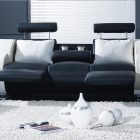 Living Room Used Comfortable Living Room Design Interior Used Modern Black And White Reclining Sofa Furniture For Home Inspiration Decoration 16 Small Living Room With Reclining Sofas To Fit Your Home Decor