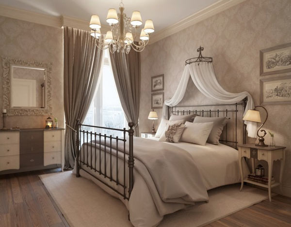 Russian Apartment Bedroom Comfortable Russian Apartment Design Classy Bedroom Interior With Minimalist Traditional Furniture And Vintage Wallpaper Decor Decoration  Classy And Classic Interior Design In Neutral Color Decorations