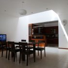 No47 House In Cool No47 House Design Interior In Dining Space Decorated With Wooden Furniture In Contemporary Design Ideas Inspiration Architecture Minimalist Contemporary Rectangular Home With Small Courtyards In Asian Style