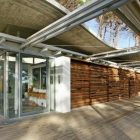 Beautiful Home Wooden Cozy Beautiful Home Patio With Wooden Floor And Wide Pergola Near The Wooden Shutters And Wide Glass Walls Architecture Breathtaking Mountain House Blends In With Fresh Landscape Environment