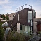 Modern Architectural With Eclectic Modern Architectural H House With Rustic Wood Wall Cladding Glass Window Dark Metallic Railing Nice Ornamental Plants In Minimalist Garden Dream Homes An Old House Turned Into Sleek Contemporary Home In Montonate, Italy