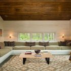 Sectional Big Chic Eclectic Sectional Big Sofas With Chic Pillows Square Wood Coffee Table Wood Ceiling Fresh Indoor Plants In Earthen Pots Tribal Pattern Carpet Dream Homes Elegant Big Sofas Makes Your Living Lounge Look Expensive