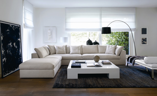 Living Room Off Enthralling Living Room Idea With Off White L Shaped Modern Sectional Sofas Coupled With White Coffee Table Dream Homes Fresh Modern Sectional Sofas Create Captivating Room Decorations