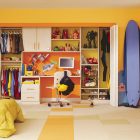 Catching Yellow For Eye Catching Yellow Themed Bedroom For Boys Featured With Inset Closet Ideas For Small Bedrooms And Folding Doors Bedroom 20 Closet Storage Organization Ideas That Are Stylish And Practical Bedrooms