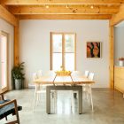 Contemporary Dining Reclaimed Fabulous Contemporary Dining Room Using Reclaimed Wood Installed With Centerpiece On Wooden Dining Table With Chairs Decoration Wonderful Wooden Billiard Table Using Reclaimed Wood Decorations