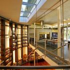 Sitting Space Beautiful Fascinating Sitting Space Near The Beautiful Home Library Room With Long Skylight And Interesting Staircase Near It Architecture Breathtaking Mountain House Blends In With Fresh Landscape Environment