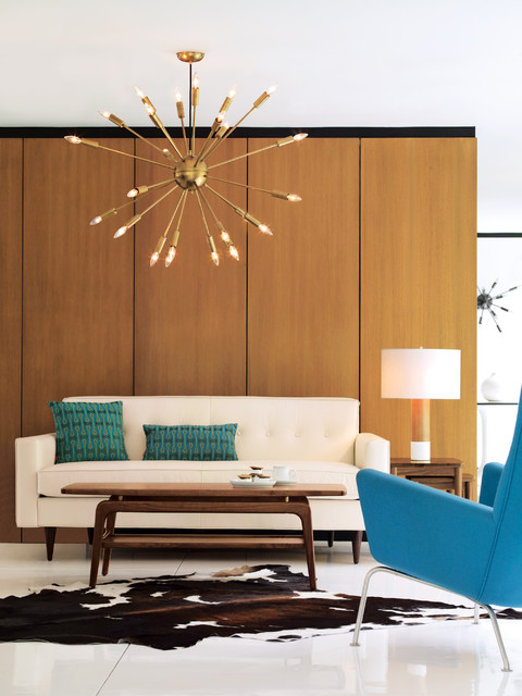 Gold Chandelier Wood Glaring Gold Chandelier Above Lacquered Wood Coffee Table Comfortable Contemporary Sofa Soft Leather Carpet On Ceramic Floor Decoration  Elegant Contemporary Sofa With Comfortable And Casual Sitting Rooms