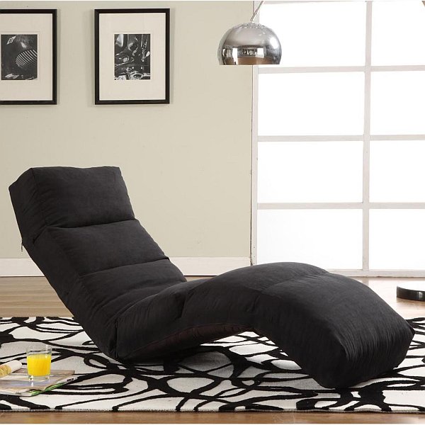 Modern Black Furniture Gorgeous Modern Black Chaise Lounge Furniture Design Used Small Shaped And Industrial Floor Lamp Shade Decoration Ideas Furniture  Casual And Comfortable Lounge Chairs For Your Home Furniture Appliances