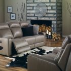 Small Living Design Gorgeous Small Living Room Interior Design Decorated With Grey Leather Reclining Sofa Furniture And Unique Fireplace Design Ideas Decoration 16 Small Living Room With Reclining Sofas To Fit Your Home Decor