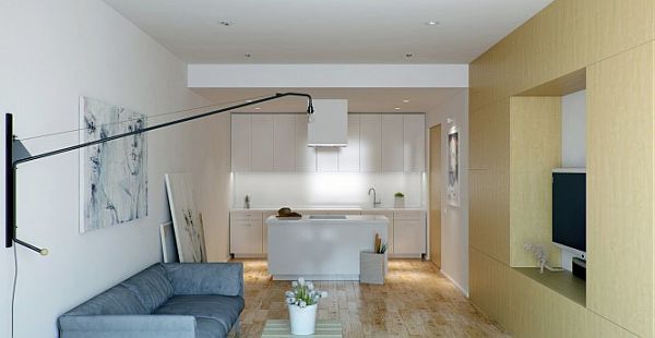 Space Saving Apartment Gorgeous Space Saving Wonderful Small Apartment Design Interior In Living Space With Modern Grey Sofa Furniture Ideas Apartments Brilliant Small Modern Apartment With Limited Interior Space