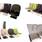 Collection Of Alphabetic Imposing Collection Of Typographic Tabisso Alphabetic Chairs Colored In Black White Grey Brown And Light Green Decoration Unique Chairs Furniture Designs To Spice Up Your Home