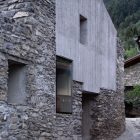 Classic Chamoson Stone Impressive Classic Chamoson House With Stone Outdoor Wall And Small Niche Fascinating Mountainous View Stone Path Dream Homes Unusual Contemporary Rural House With Rough Stone Wall Structure