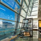 Greenwich Street Glass Impressive Greenwich Street Project Sleek Glass Wall In Metallic Frame Sleek Laminate Flooring Asymmetric Glass Rack Futuristic Round Coffee Table Architecture Stunning Steel And Glass Structure Reflected In 497 Greenwich Street Penthouse