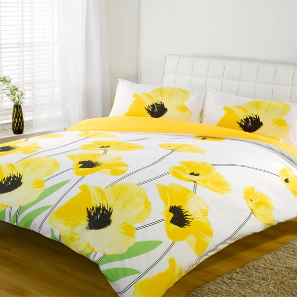 Yellow Duvet White Inspiring Yellow Duvet Cover In White Tiled Headboard Installed With White Painted Wall And Wooden Glossy Floor Bedroom  Solid Yellow Duvet Cover For Bright Bedroom Designs