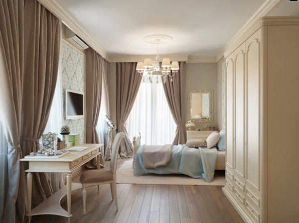 Russian Apartment Bedroom Lavish Russian Apartment Design White Bedroom Furniture In Luxury Classic Design Used Minimalist Space With Beige Curtain Ideas Decoration Classy And Classic Interior Design In Neutral Color Decorations